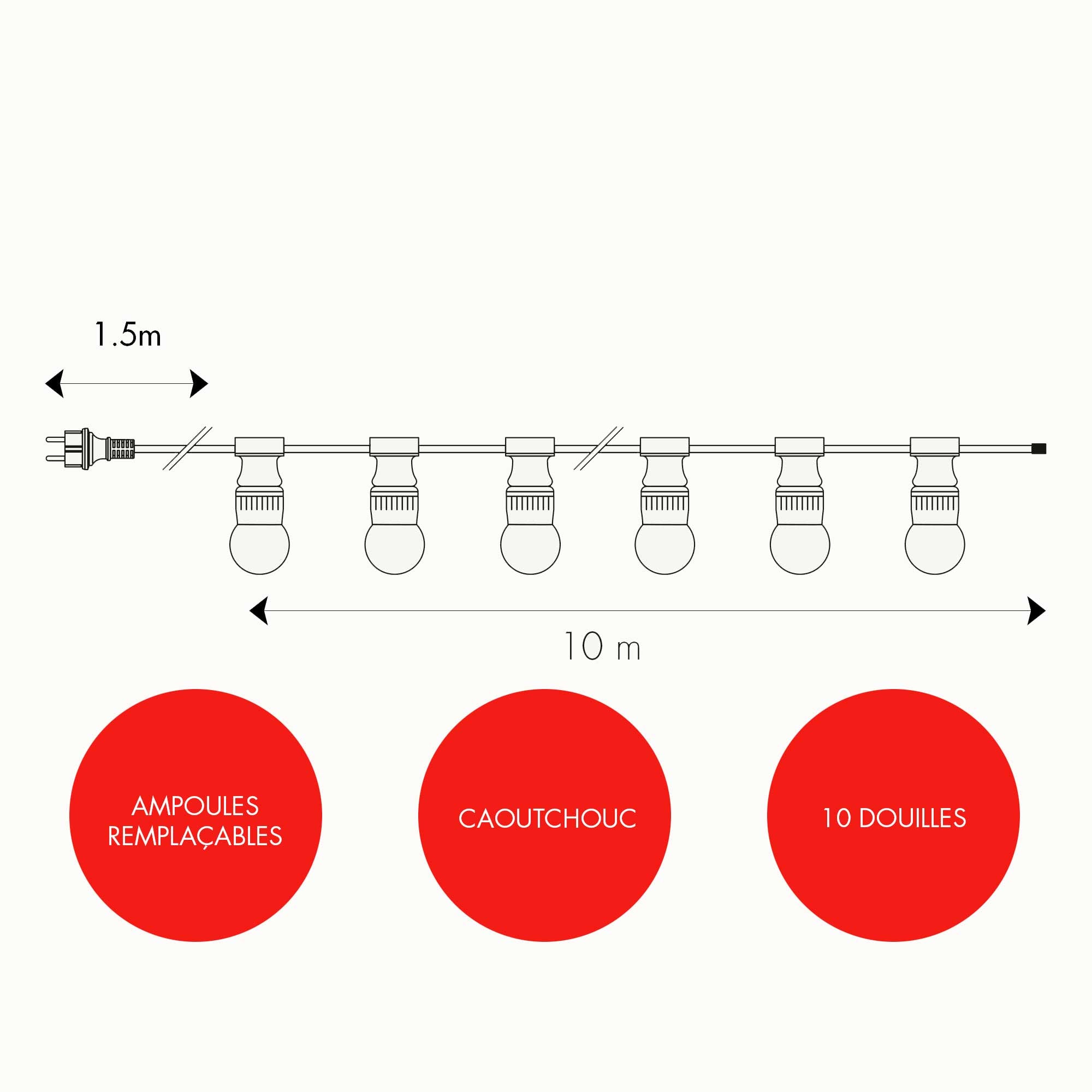 Guirlande guinguette B22